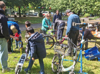 © Rauf aufs Rad – Fahrradaktionstag in der Weißen Siedlung