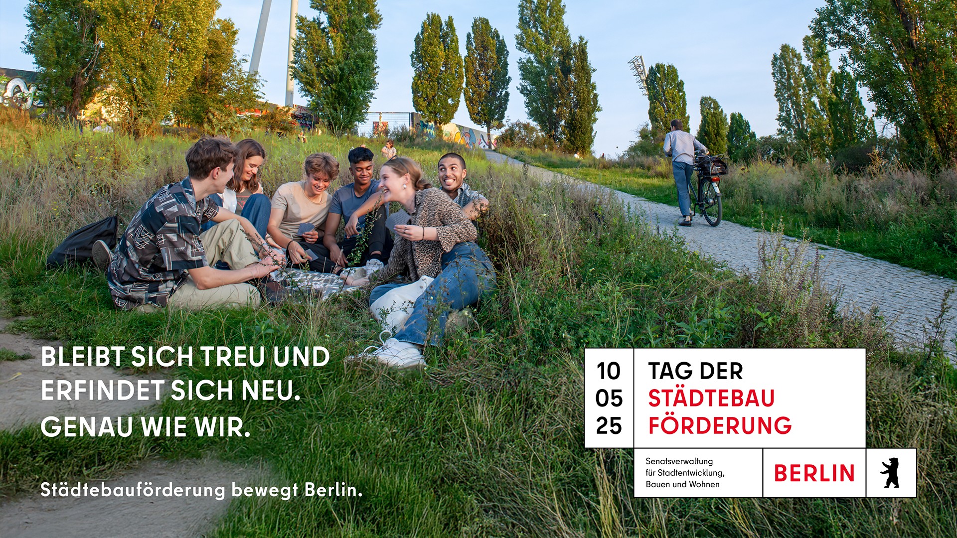 In der letzten Dekade wurden über 135 Parks und Grünflächen wie der <strong>Mauerpark</strong> gefördert.